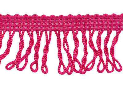 Franjeband gedraaid fuchsia ca. 32 mm (ca. 22 meter)