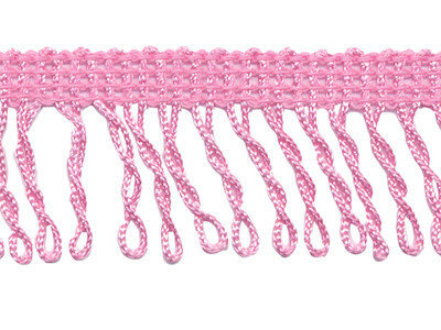 Franjeband gedraaid lichtroze ca. 32 mm (ca. 22 meter)
