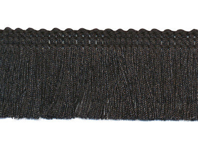 Franjeband zwart ca. 30 mm (ca. 22 meter)