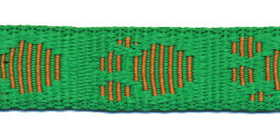 Tassenband 20 mm pootje grasgroen/bruin (ca. 5 m)