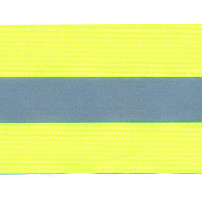 Fluoriserend geel band met reflectiestreep 50 mm (ca. 10 meter)