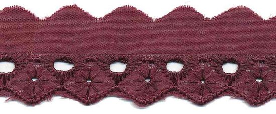 Broderie paars 25 mm