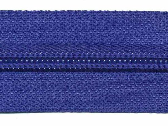Rits kobalt blauw 30 mm (maat 5)