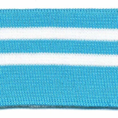 Boord blauw-wit gestreept