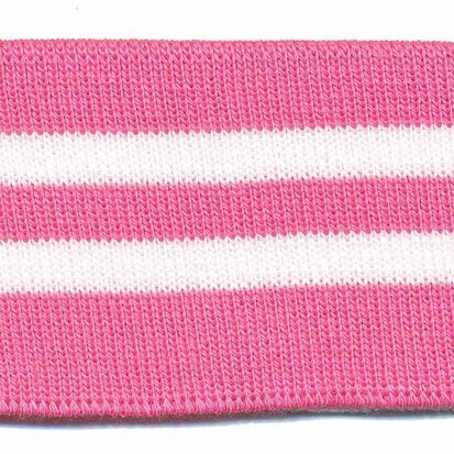 Boord roze-wit gestreept