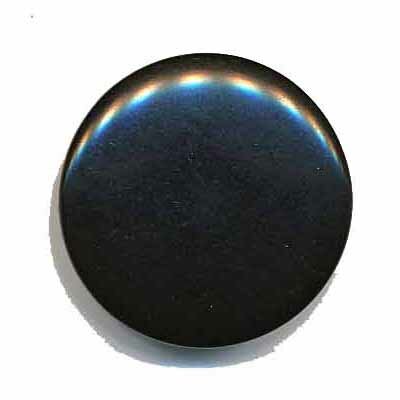 Knoop mat zwart 25 mm
