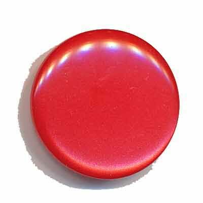 Knoop glans rood 25 mm 