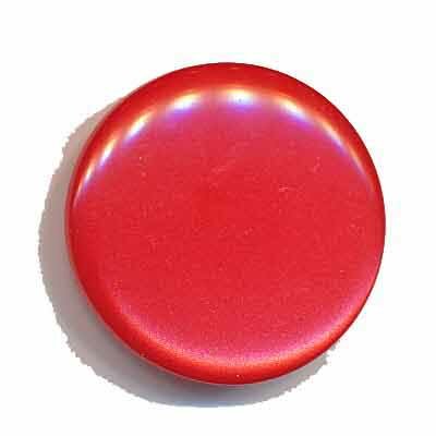 Knoop glans rood 25 mm