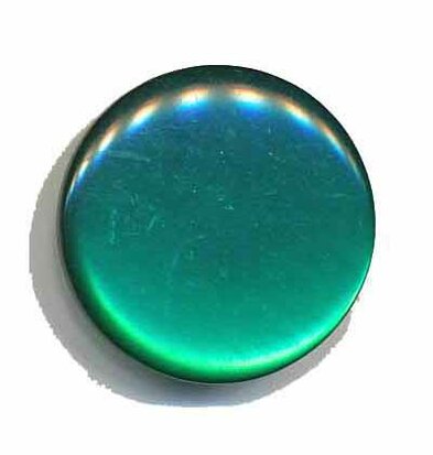 Knoop glans donker groen 25 mm