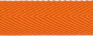 Oranje keperband 25 mm (ca. 45 m)