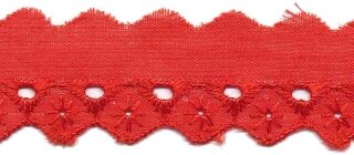 Broderie rood 25 mm (ca. 13,5 m)
