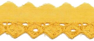 Broderie geel 25 mm (ca. 13,5 m)