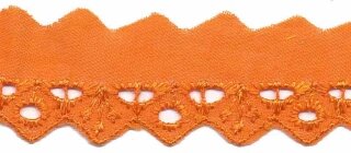 Broderie oranje 25 mm (ca. 13,5 m)