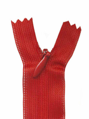 Blinde rits rood #145 22,5 cm (5 stuks)