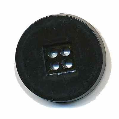 Knoop retro zwart 25 mm (ca. 25 stuks)