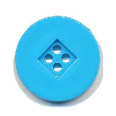 Knoop retro blauw 25 mm (ca. 25 stuks)