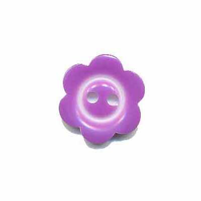 Bloemknoop met rand lila/paars 15 mm (ca. 50 stuks)