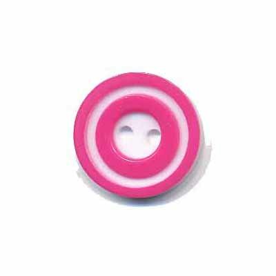 Knoop 'donut' klein fuchsia 15 mm (ca. 50 stuks)