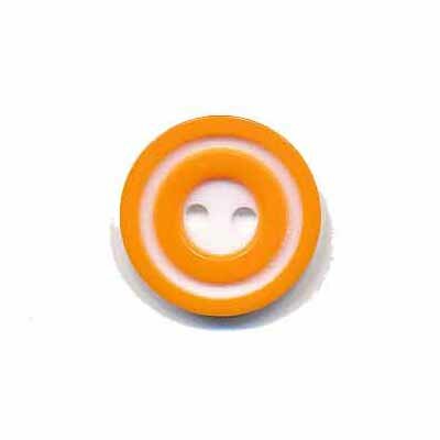 Knoop 'donut' klein oranje 15 mm (ca. 50 stuks)