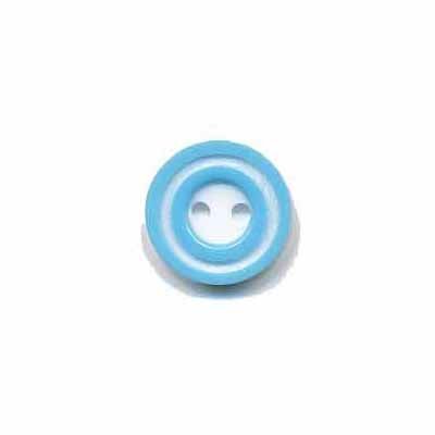Knoop 'donut' mini licht blauw 10 mm (ca. 100 stuks)