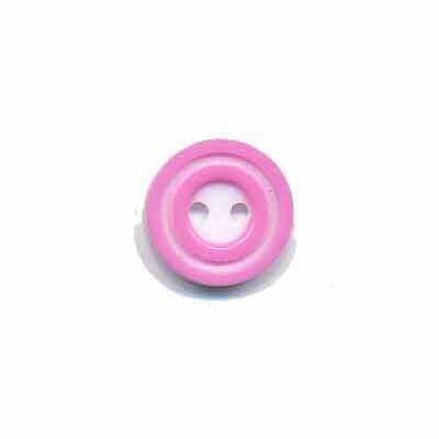 Knoop 'donut' mini roze 10 mm (ca. 100 stuks)