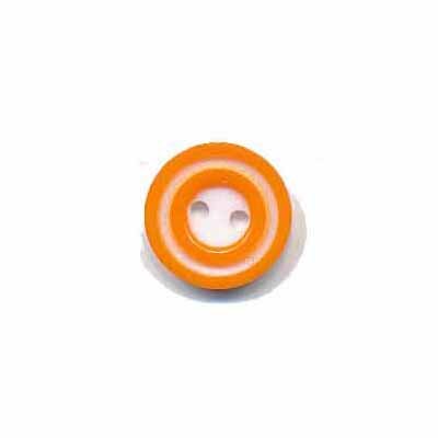 Knoop 'donut' mini oranje 10 mm (ca. 100 stuks)