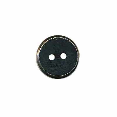 Knoop met metalen rand zwart 13 mm (ca. 100 stuks)