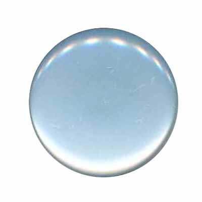 Knoop glans licht blauw 25 mm (ca. 25 stuks)