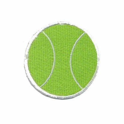 Opstrijkbare applicatie tennisbal (5 stuks)