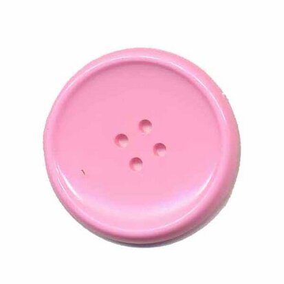 Knoop schotel roze 35 mm (ca. 25 stuks)