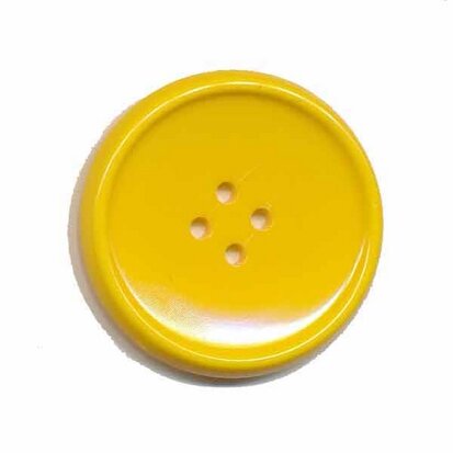 Knoop schotel geel 35 mm (ca. 25 stuks)