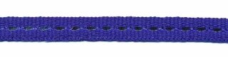 Kobalt blauw band met zilverdraad 7 mm (ca. 25 m)