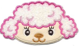 Applicatie schaap fuchsia (5 stuks) Applicatie schaap fuchsia (5 stuks)