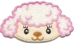 Applicatie schaap roze (5 stuks) Applicatie schaap roze (5 stuks)