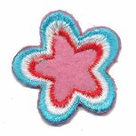 Applicatie ster roze-rood-wit-blauw (5 stuks) Applicatie ster roze-rood-wit-blauw (5 stuks)