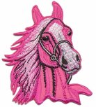 Opstrijkbare applicatie paardenhoofd roze (5 stuks) Opstrijkbare applicatie paardenhoofd roze (5 stuks)