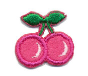 Opstrijkbare applicatie kers fuchsia klein (5 stuks) Opstrijkbare applicatie kers fuchsia klein (5 stuks)