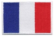 Opstrijkbare applicatie Franse vlag (5 stuks) Opstrijkbare applicatie Franse vlag (5 stuks)