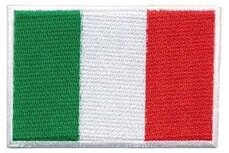 Opstrijkbare applicatie Italiaanse vlag (5 stuks) Opstrijkbare applicatie Italiaanse vlag (5 stuks)