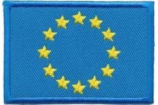Opstrijkbare applicatie vlag Europese Unie (5 stuks) Opstrijkbare applicatie vlag Europese Unie (5 stuks)