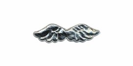 Applicatie glim vleugel zilver klein 80 x 20 mm (10 stuks) Applicatie glim vleugel zilver klein 80 x 20 mm (10 stuks)