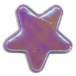 Applicatie glim ster paars groot 45 mm (ca. 25 stuks) Applicatie glim ster paars groot 45 mm (ca. 25 stuks)