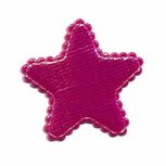 Applicatie glim ster fuchsia middel 35 mm (ca. 25 stuks) Applicatie glim ster fuchsia middel 35 mm (ca. 25 stuks)