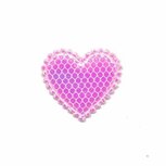Applicatie glim hart met gaasje roze klein 20 x 20 mm (ca. 25 stuks) Applicatie glim hart met gaasje roze klein 20 x 20 mm (ca. 25 stuks)