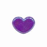 Applicatie glim hart paars klein 25 x 20 mm (ca. 25 stuks) Applicatie glim hart paars klein 25 x 20 mm (ca. 25 stuks)