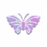 Applicatie glim vlinder wit/roze middel 40 x 25 mm (ca. 25 stuks) Applicatie glim vlinder wit/roze middel 40 x 25 mm (ca. 25 stuks)