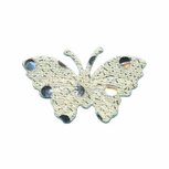 Applicatie glitter vlinder creme middel 40 x 25 mm (ca. 25 stuks) Applicatie glitter vlinder creme middel 40 x 25 mm (ca. 25 stuks)