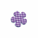 Applicatie geruite bloem paars-wit klein 20 mm (ca. 25 stuks) Applicatie geruite bloem paars-wit klein 20 mm (ca. 25 stuks)