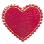 Applicatie glim hart rood groot 45 mm (ca. 25 stuks) Applicatie glim hart rood groot 45 mm (ca. 25 stuks)