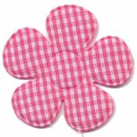 Applicatie ruitjes bloem fuchsia groot 45 mm (ca. 25 stuks) Applicatie ruitjes bloem fuchsia groot 45 mm (ca. 25 stuks)